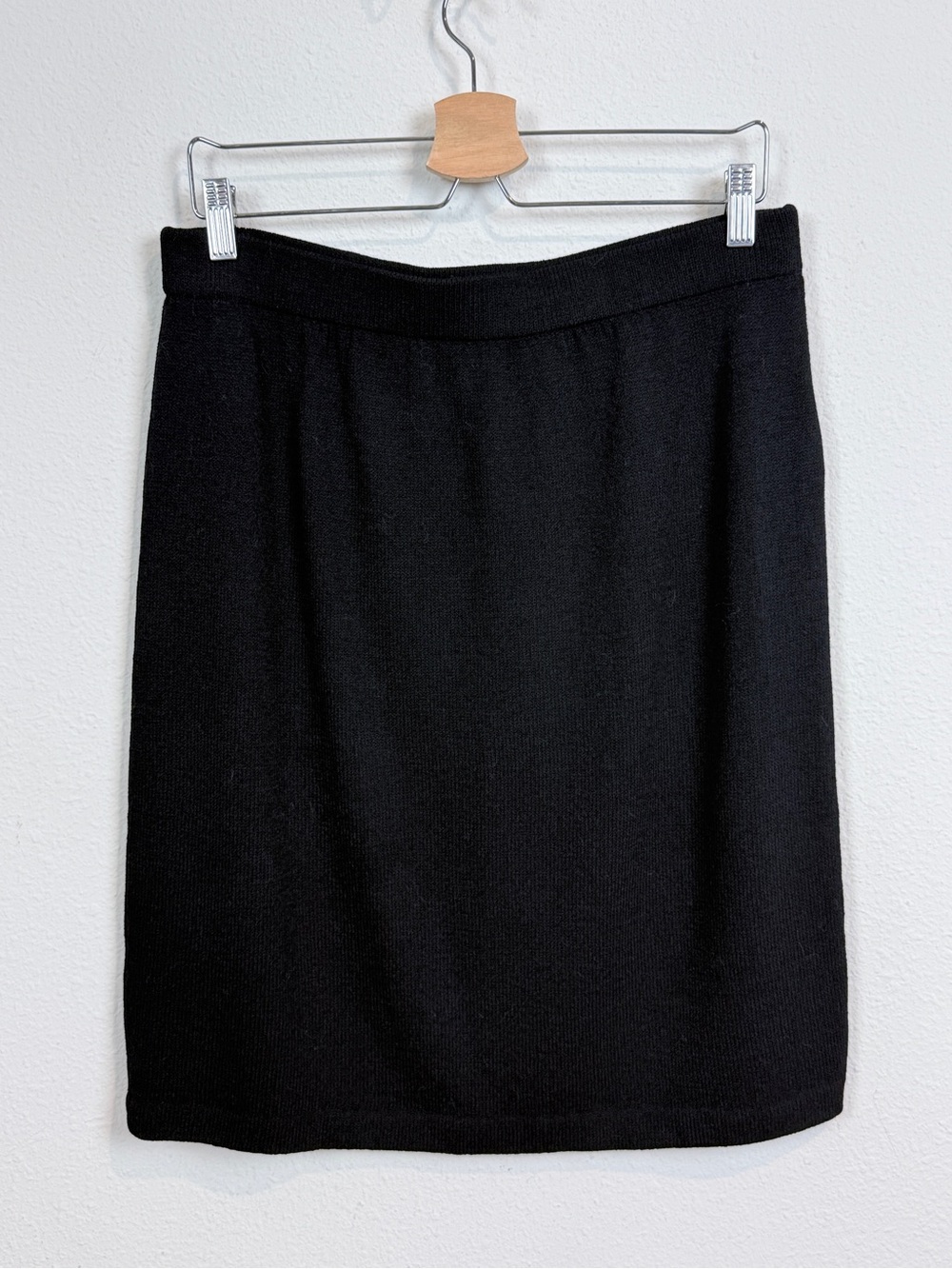 St. John Basics Black Knit Mini Skirt 14